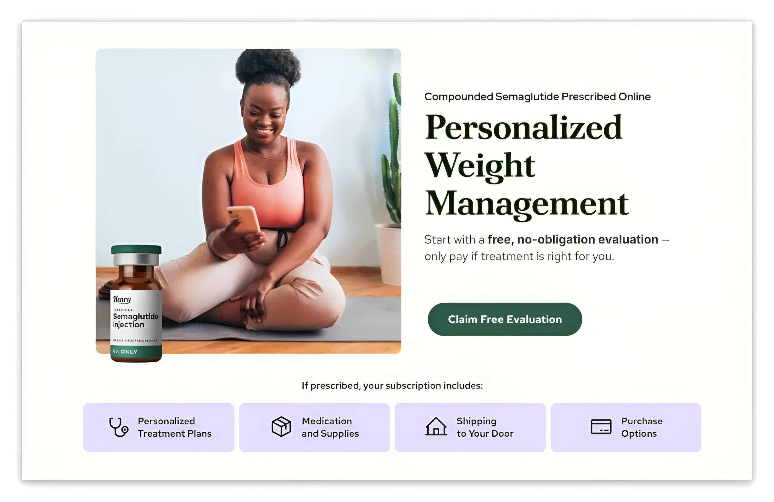 checkout page of henrymeds